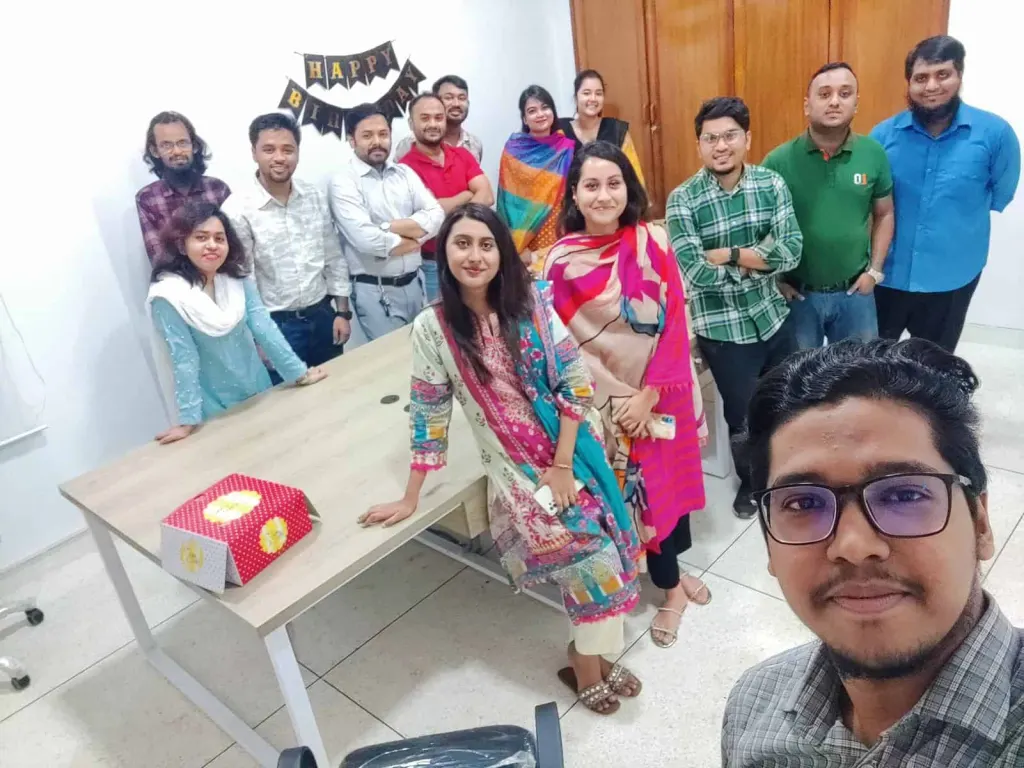Innospace team gathered for a birthday celebration