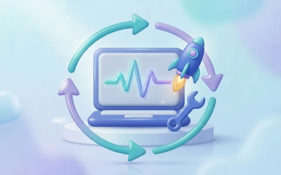 Illustration for: What happens after launch: keeping your software healthy