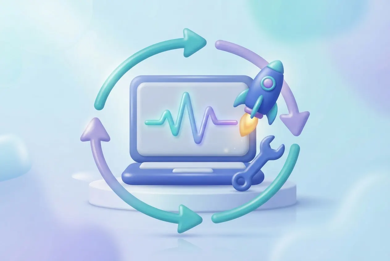 Illustration for: What happens after launch: keeping your software healthy