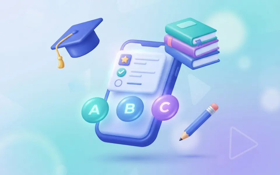 Illustration for: What we learned building an exam-prep app for 100K+ students